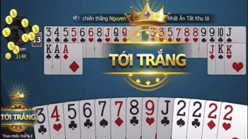 Cách tính tiền khi thắng trắng trong Tiến lên